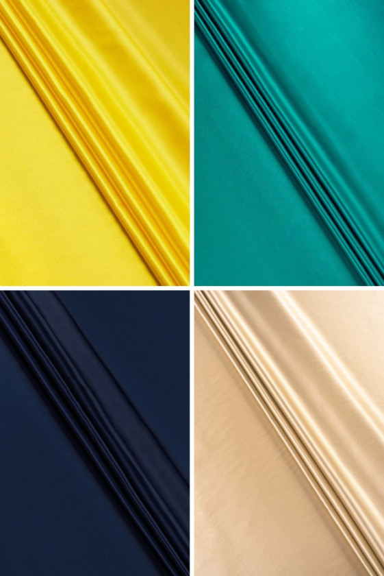 Elastischer Seidensatin in...