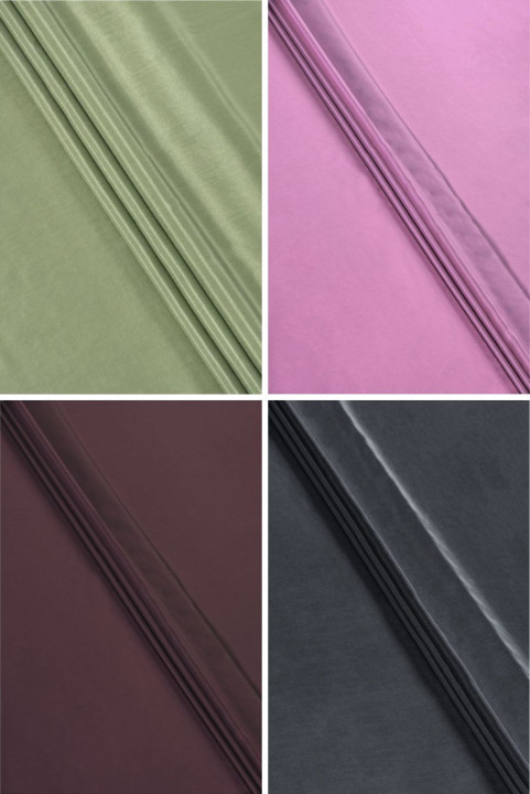 Doublure en soie olive
