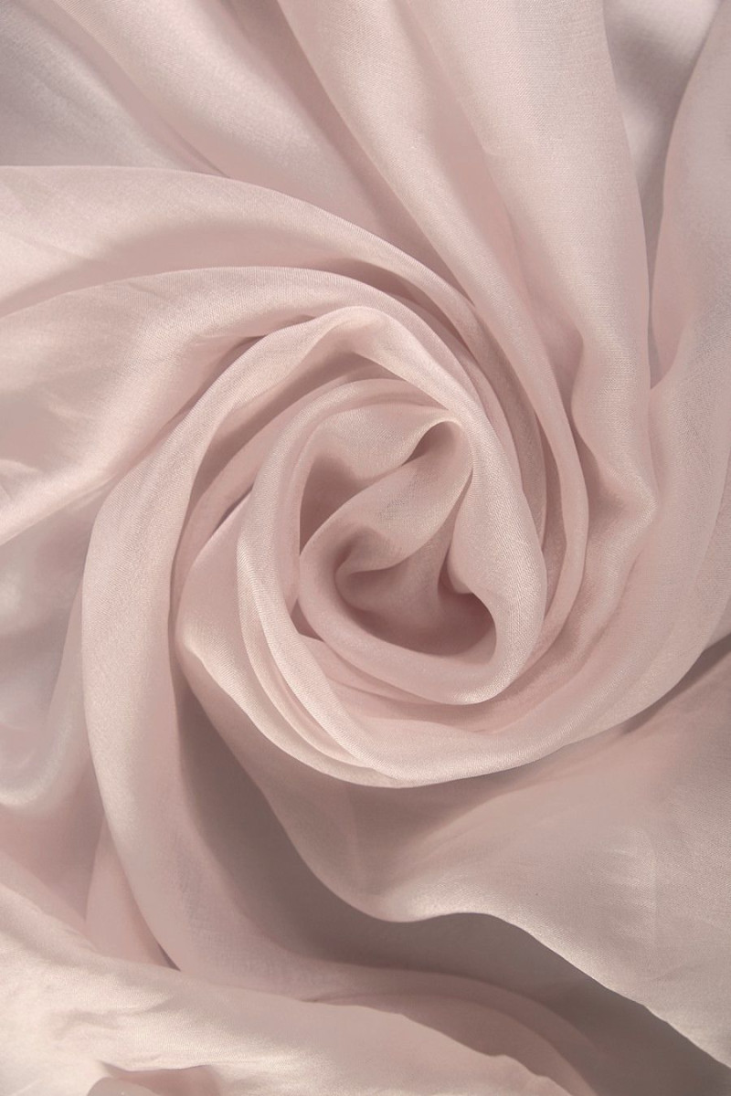 Muślin jedwabny jasny brudny róż PRZECENA