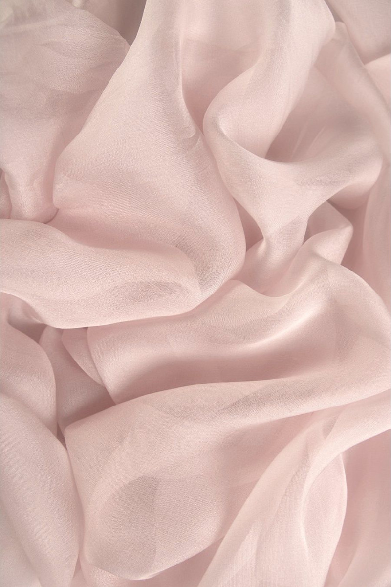 Muślin jedwabny jasny brudny róż PRZECENA