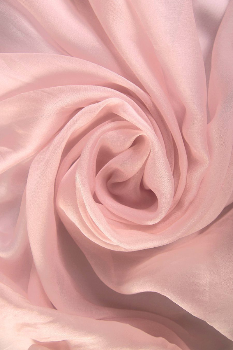 Muślin jedwabny różowy PRZECENA