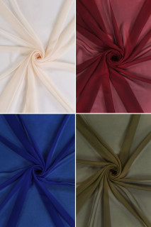 Chiffon di poliestere - vari colori