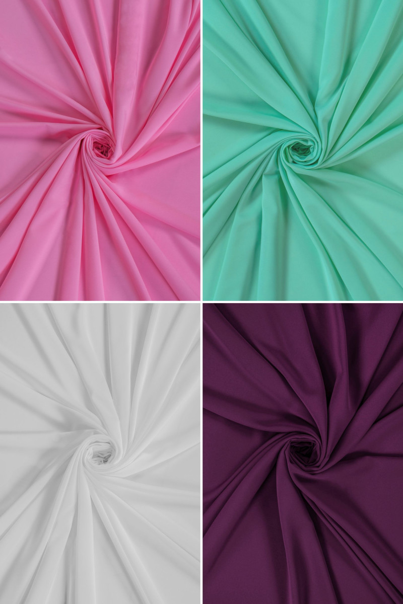 Crêpe de polyester – différentes couleurs