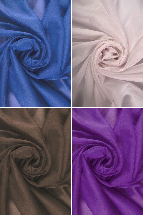 Thin georgette silk elastic...