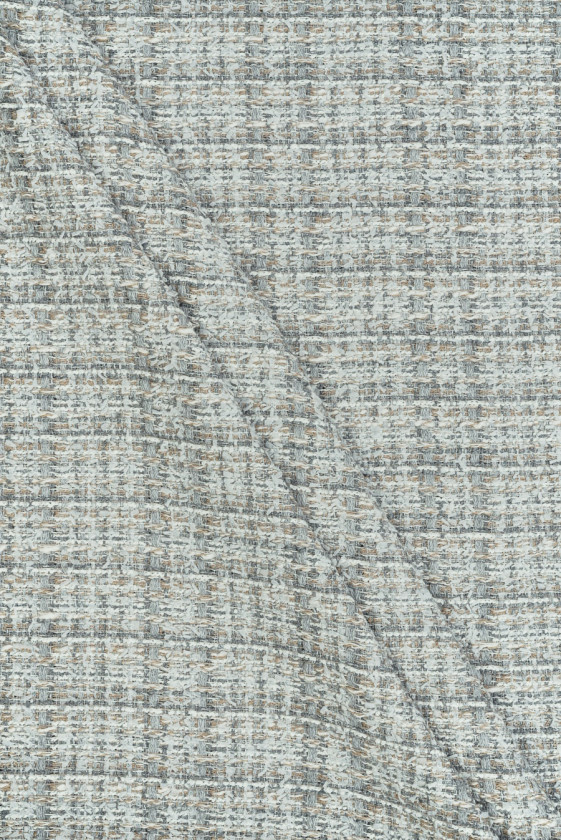 Tkanina typu chanel szaro...