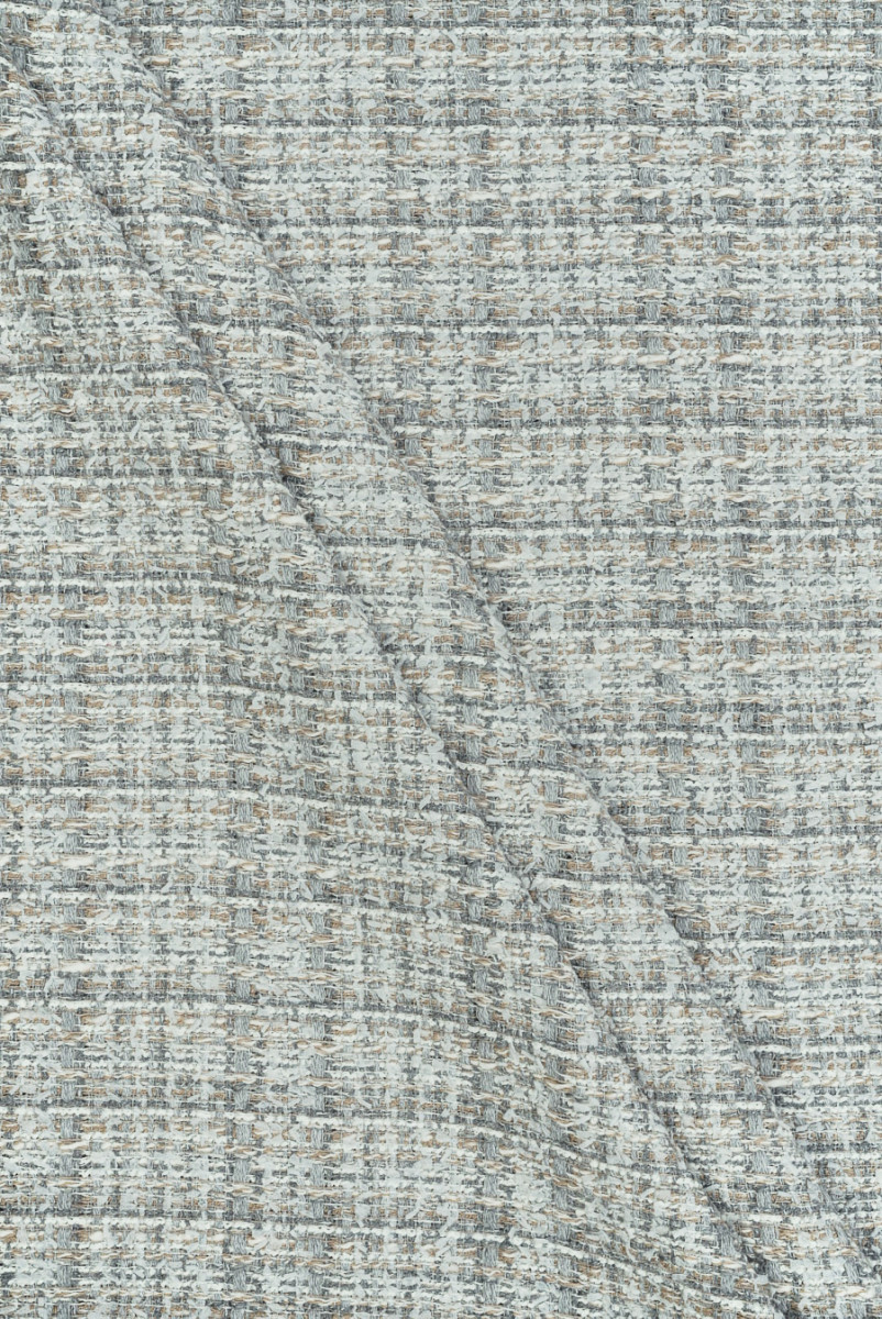 Tkanina typu chanel szaro beżowa