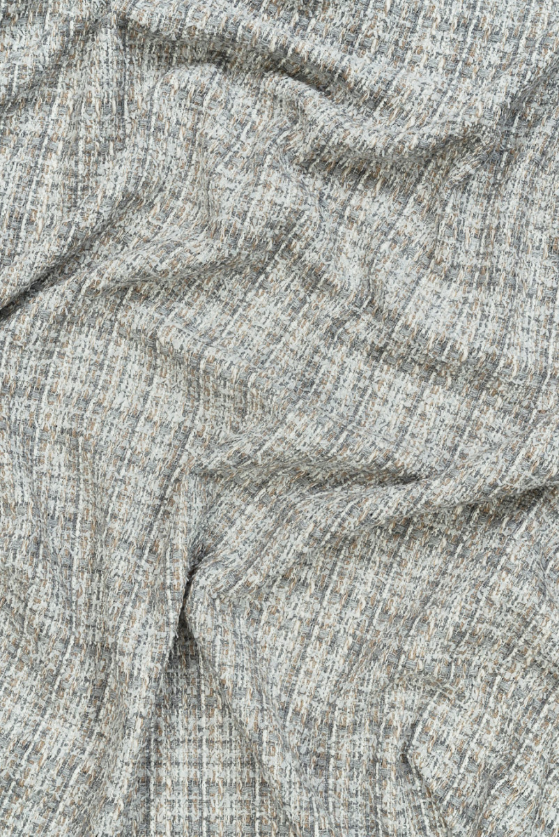 Tkanina typu chanel szaro beÅ¼owa