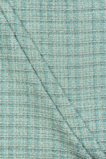 Stof in Chanel-stijl licht turquoise