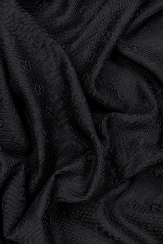 Wełna kostiumowa czarna sygnowana