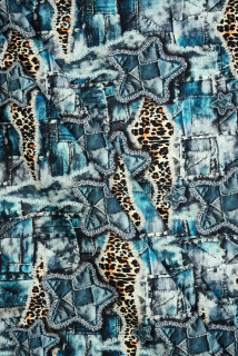 Pamut inganyag patchwork mintával
