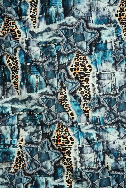 Patchwork cotton shirting