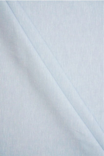 Lino con cotone e poliestere grigio-azzurro