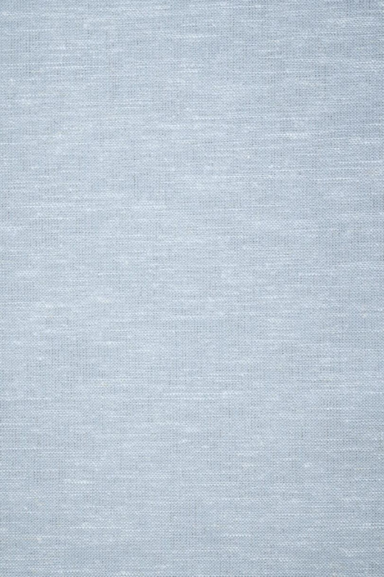 Len z bawełną i poliestrem szaro-błękitny