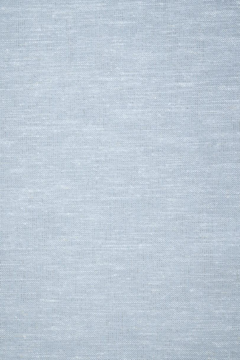 Len z bawełną i poliestrem szaro-błękitny