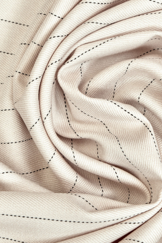 Poliwolviscoze tennis licht beige KORTINGSCODE 80cm