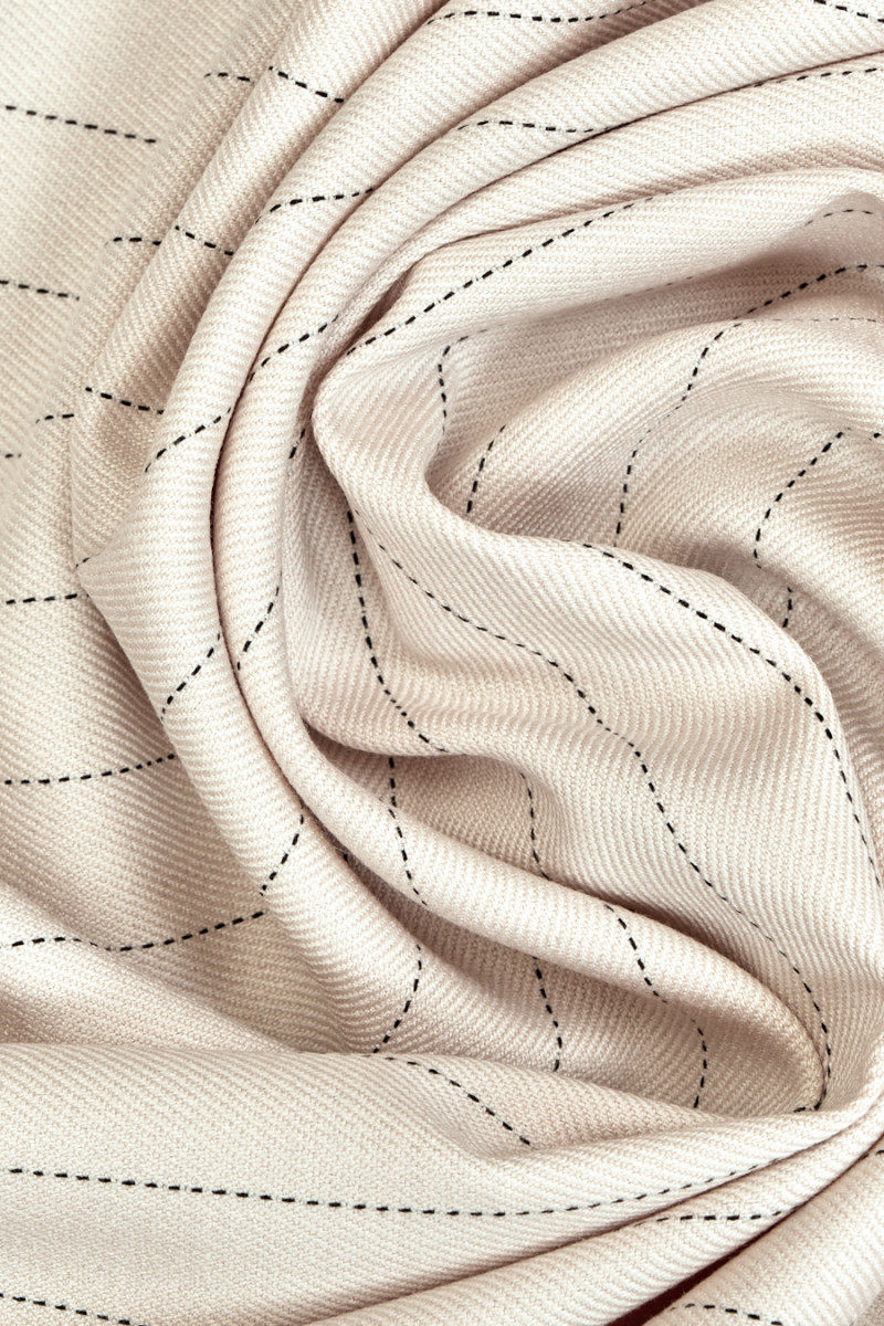 Polyviscose tennis light beige COUPON 80cm