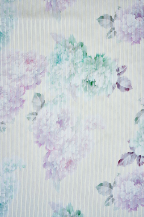 Devore-silke smørgul med blomster