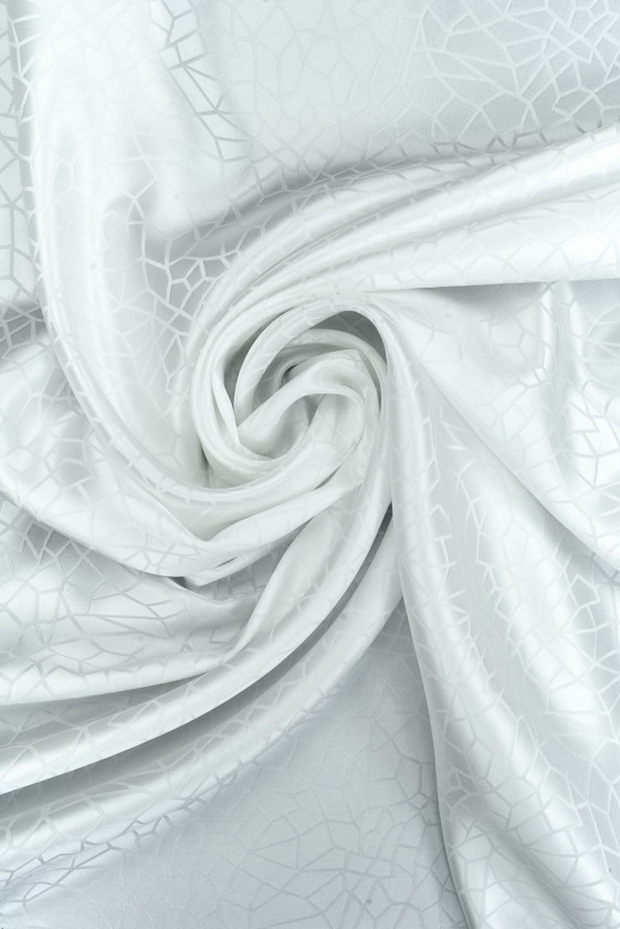 Jedwab żakardowy smietanowy