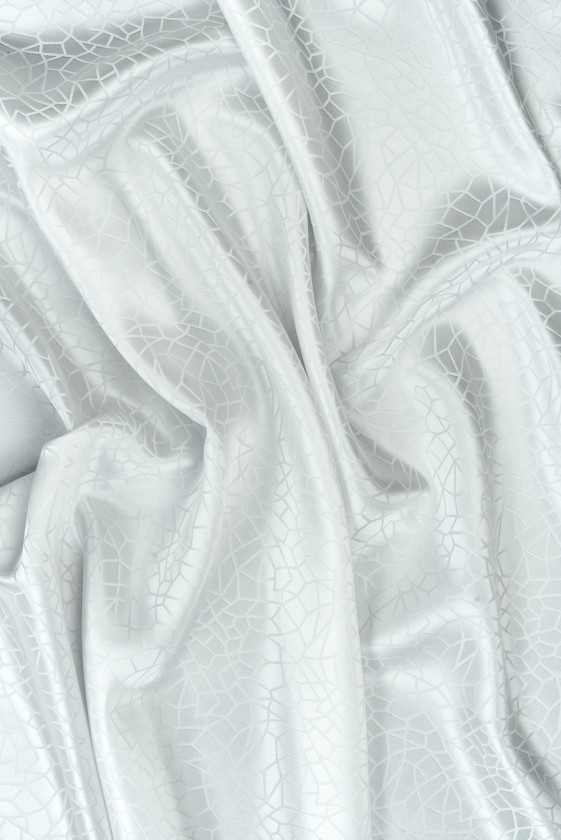 Jedwab żakardowy śmietanowy witraż