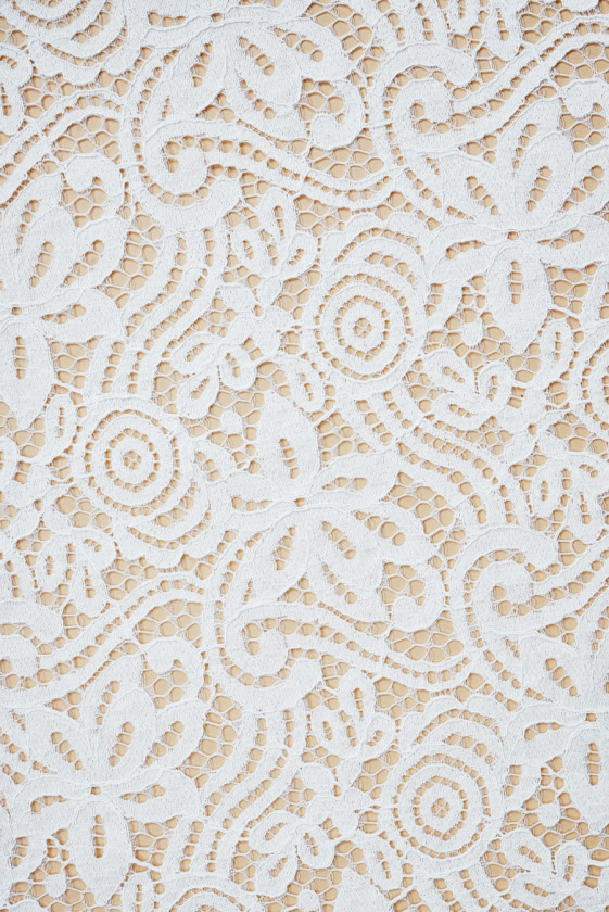 Koronka z bawełną śmietanowa