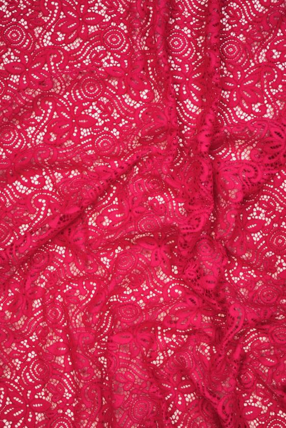 Encaje con algodón rosa