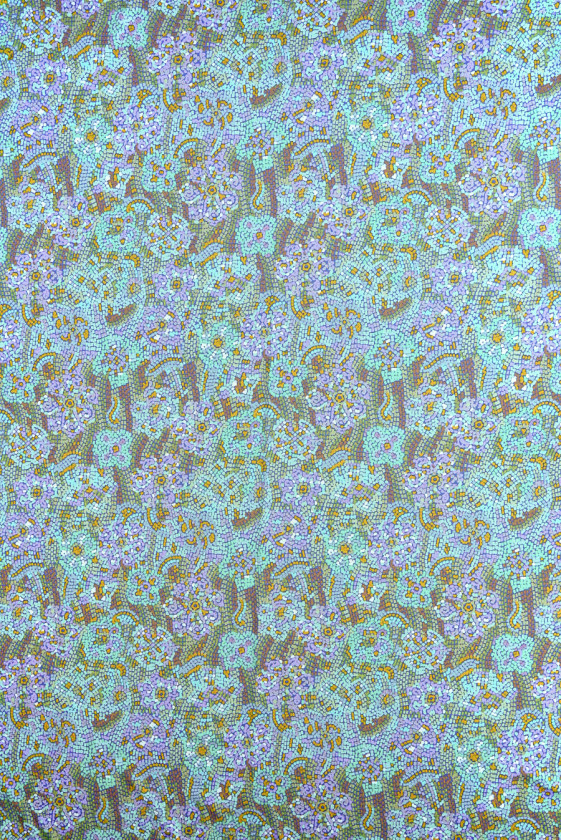 Wiskoza drobna niebieska mozaika