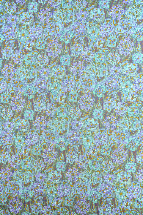 Viscose fine mosaïque violette