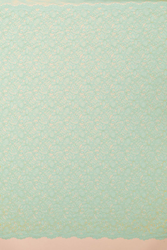 Pizzo con cotone menta