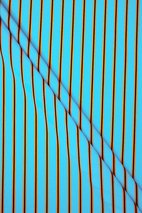 Krepa jedwabna w paski