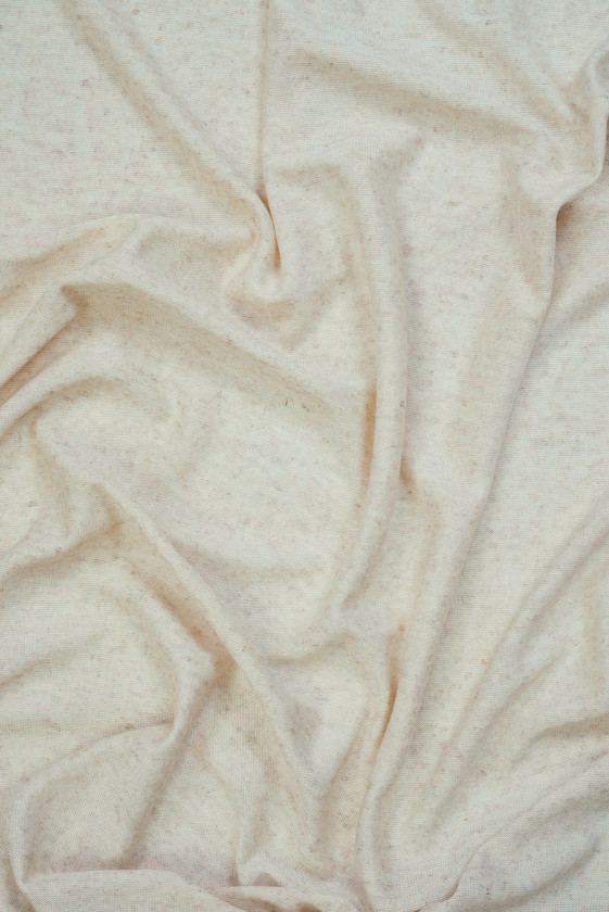 Dzianina lniana jasny beż