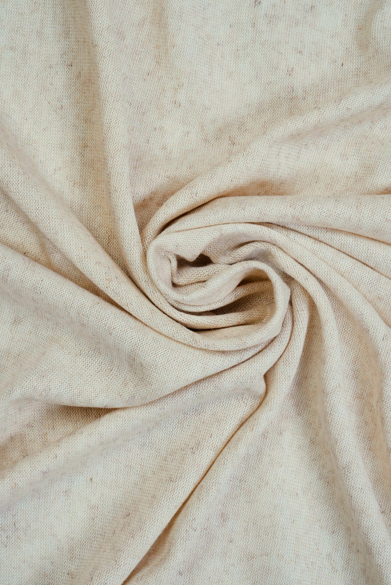 Dzianina lniana jasny beÅ¼