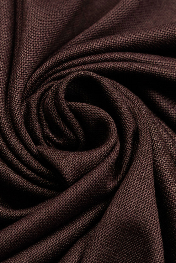 Dzianina lniana brązowa