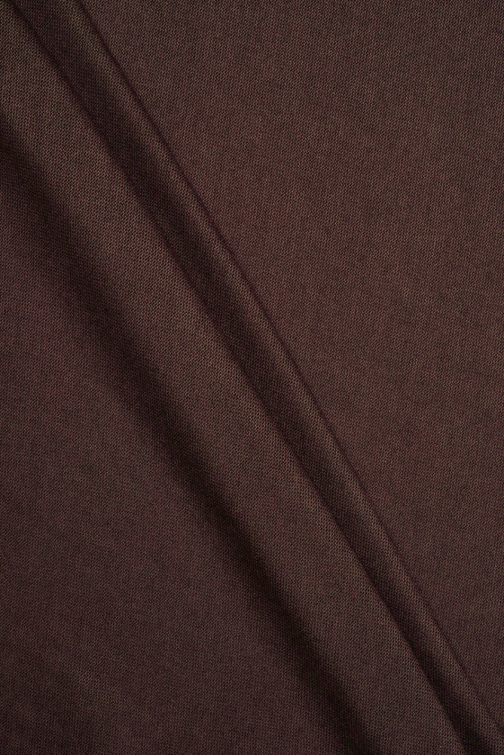 Dzianina lniana brązowa