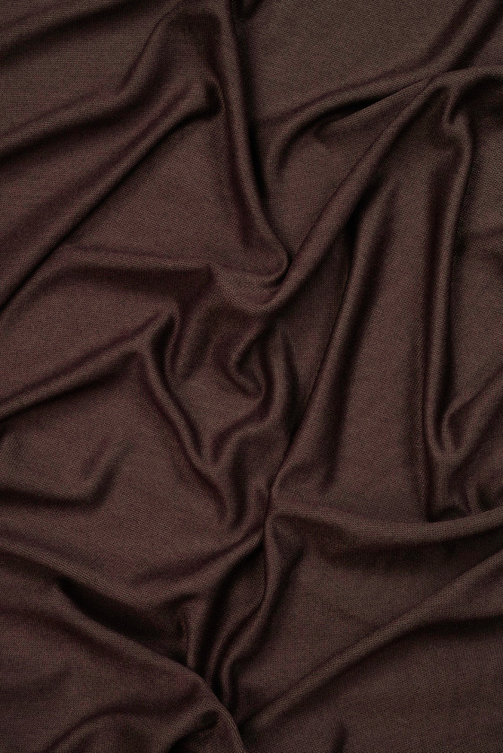 Dzianina lniana brązowa