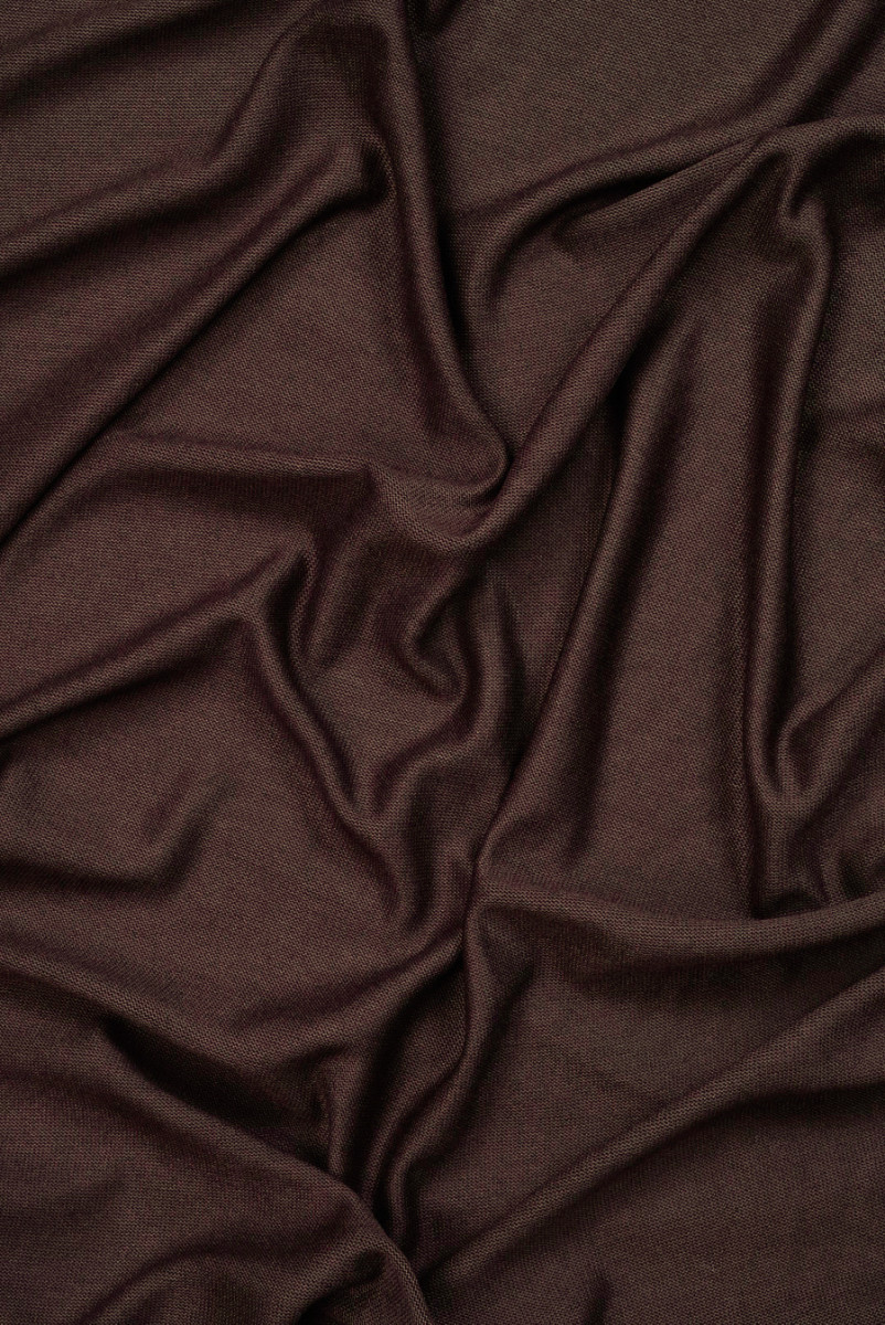 Dzianina lniana brązowa