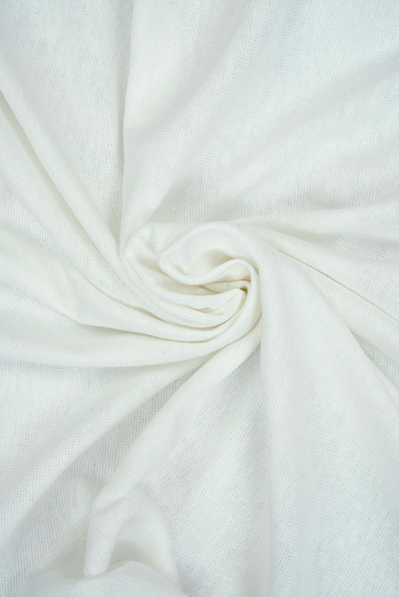 Dzianina lniana śmietanowa