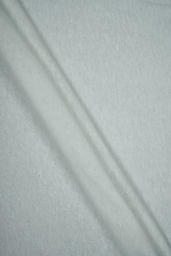 Dzianina lniana jasna szara