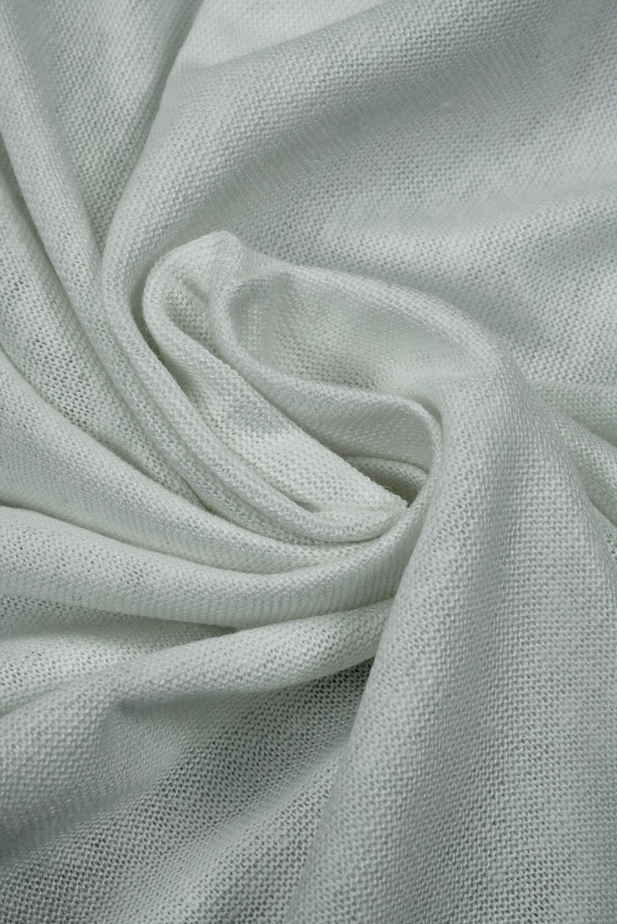 Dzianina lniana jasna szara