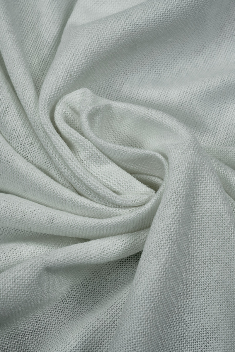 Dzianina lniana jasna szara