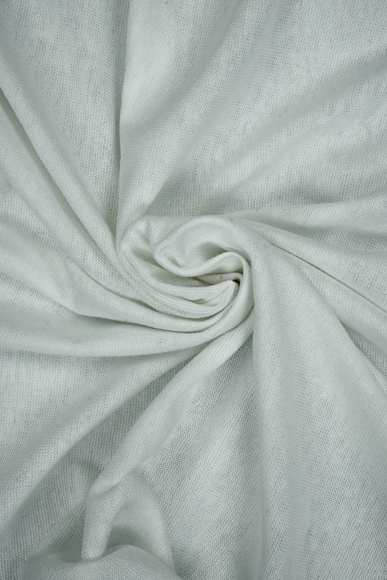 Dzianina lniana jasna szara