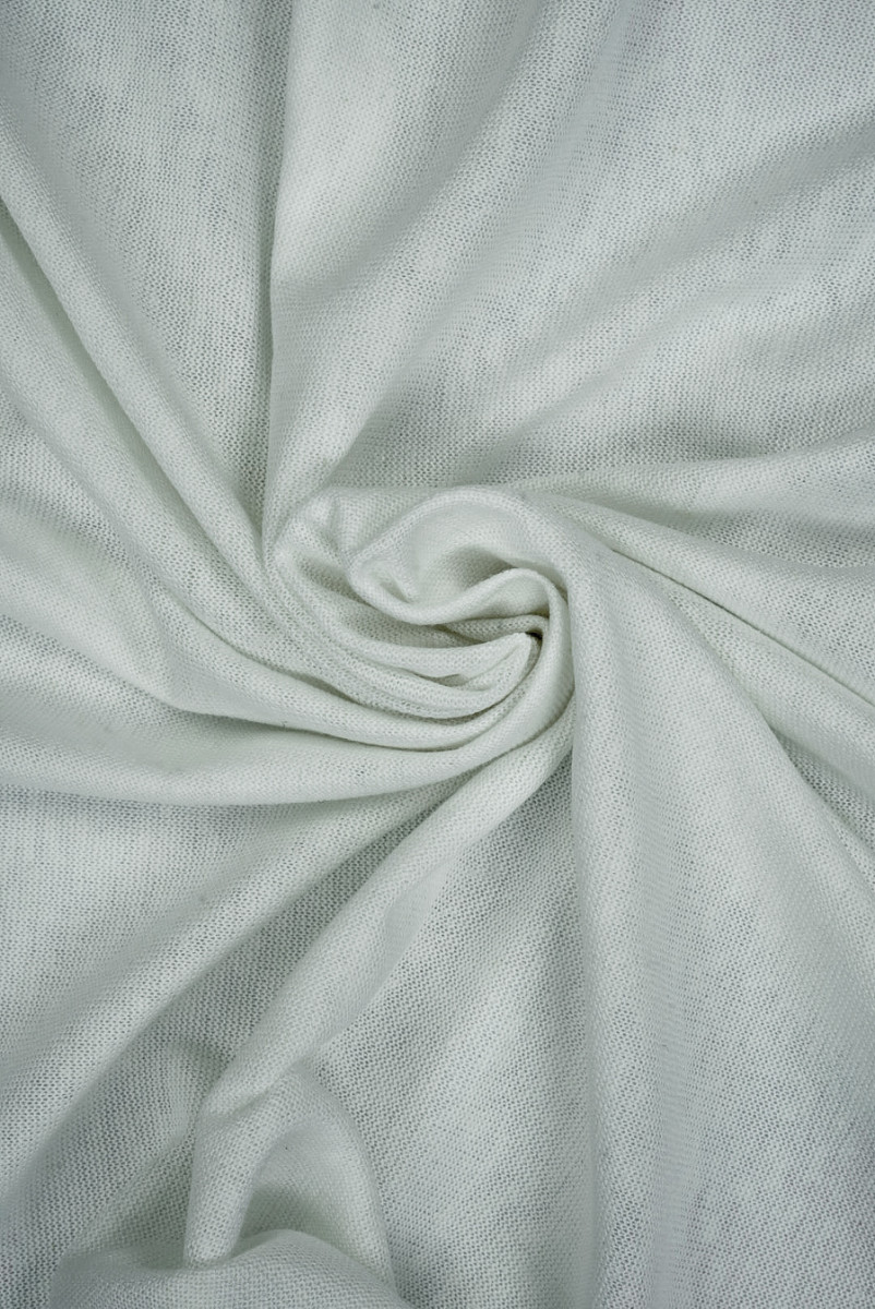 Dzianina lniana jasna szara