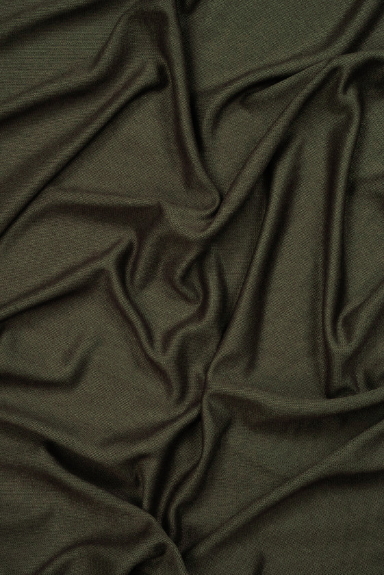 Dzianina lniana khaki