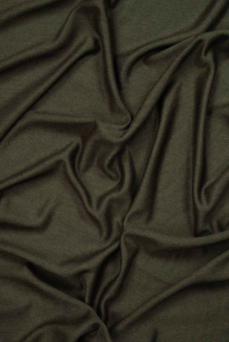 Dzianina lniana khaki