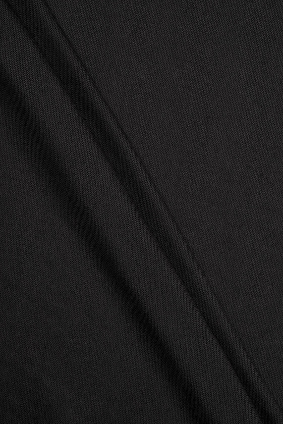 Dzianina lniana czarna