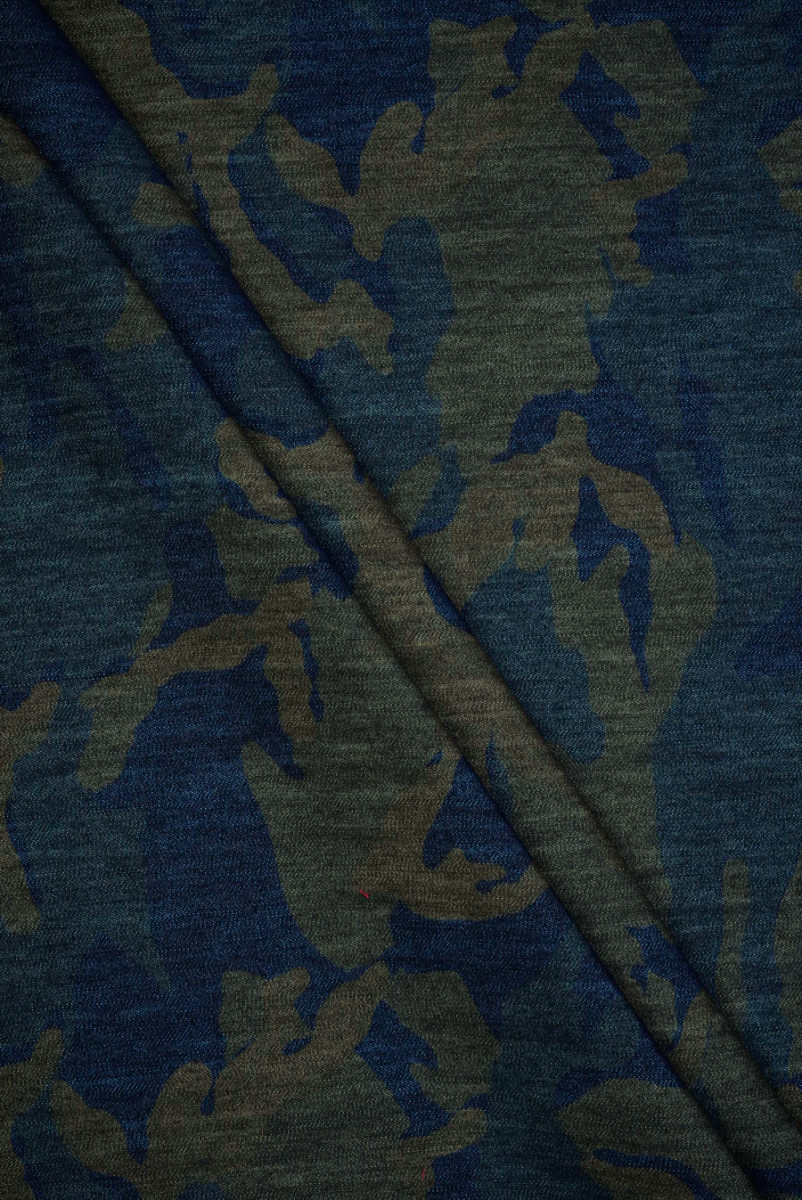 Jeans bawełniany a'la moro