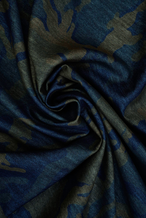 Jeans bawełniany a'la moro