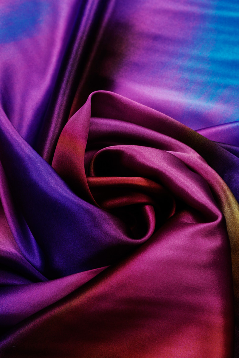 Satyna jedwabna cieniowana