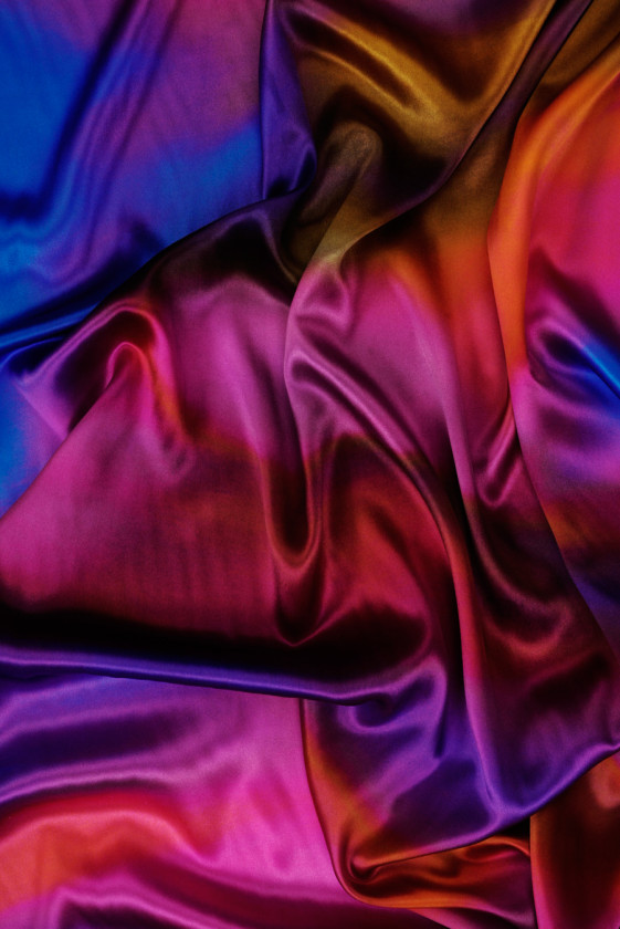 Satyna jedwabna cieniowana