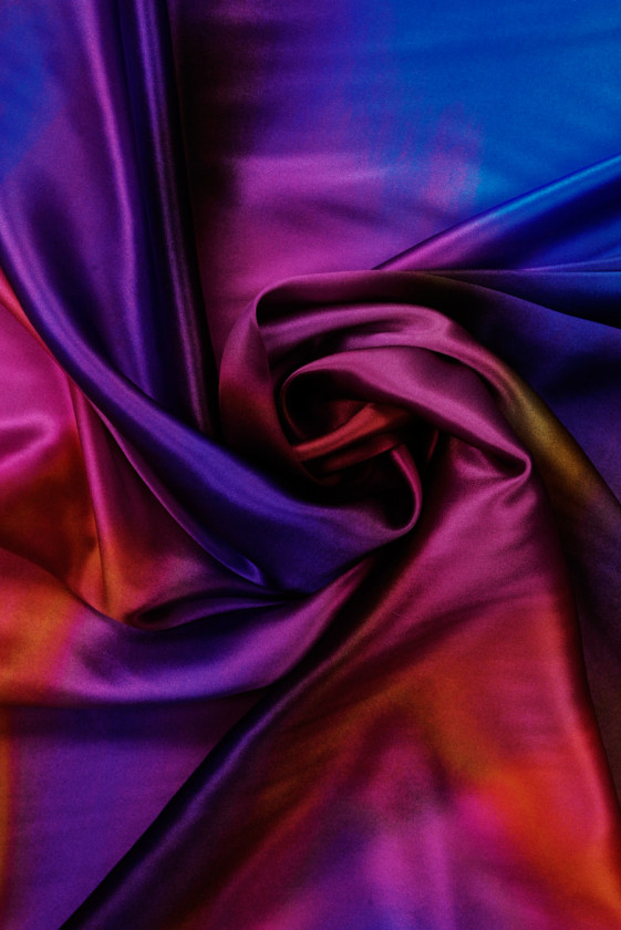 Satyna jedwabna cieniowana