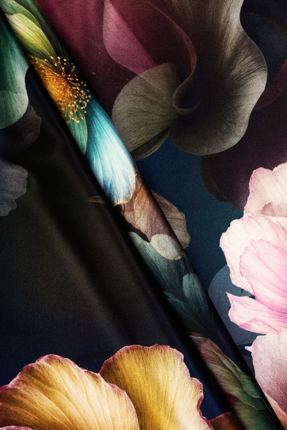 Satyna jedwabna duÅ¼e kwiaty